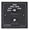 RSL-6B Remote Source / Volume Level Select Plate in Black