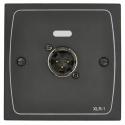 XLR-M1B XLR Input Module – Black – Male