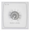 RL-1MW Remote Volume Level Media Control Plate in White