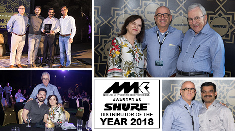 NMK Awarded as Shure’s Distributor of the Year 2018 - News