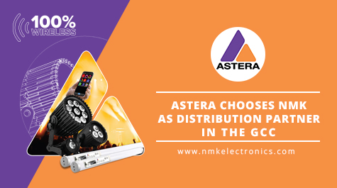Astera Lighting Chooses NMK Electronics as their Distribution Partner