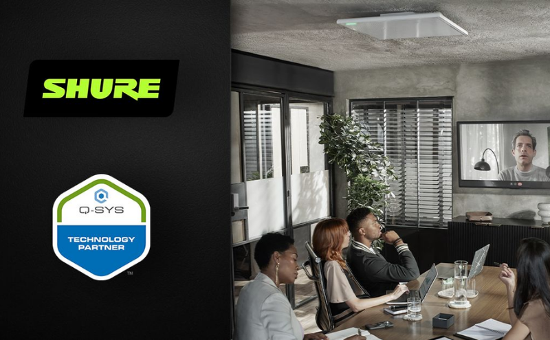 Shure Joins Q-SYS Technology Partner Program To Ensure Enhanced Network Integration And Efficiency